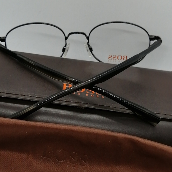 New/Authentic Eyeglass Hugo Boss Orange BO0208 BLK - Picture 4 of 8